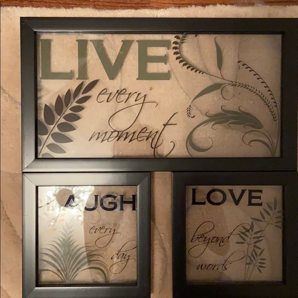Frames live laugh love